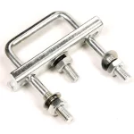 Neuswiel klemhouder voor vierkante buis, 60 mm. 1 stuks