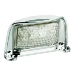 Kentekenverlichting 12/24V 76x41mm LED chroom