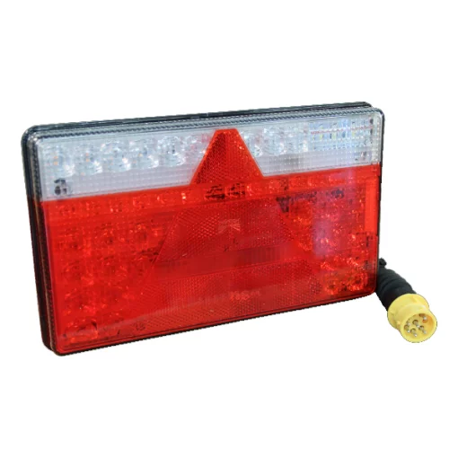 Aspöck MultiLED II links 9-32V 8 PIN's bajonet geel