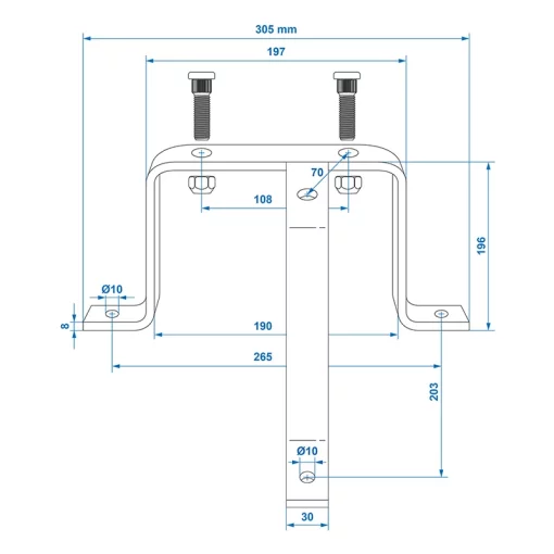Reservewielhouder driepoot