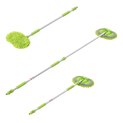 Wasborstel chenille telescopische steel 1,65 meter