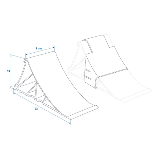 Wielkeg kunststof wit met houder