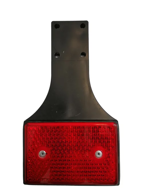 Reflector rechthoekig rood met houder