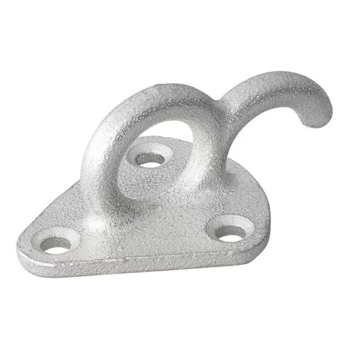 Touwhaak metaal met oog 70x45mm 5 stuks in blister