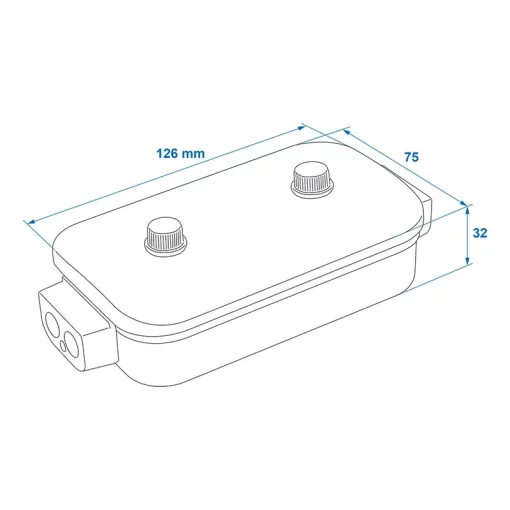 Kabelverbindingsdoos kunststof 8x4-polig