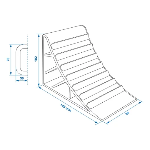 Wielkeg zwart met handvat
