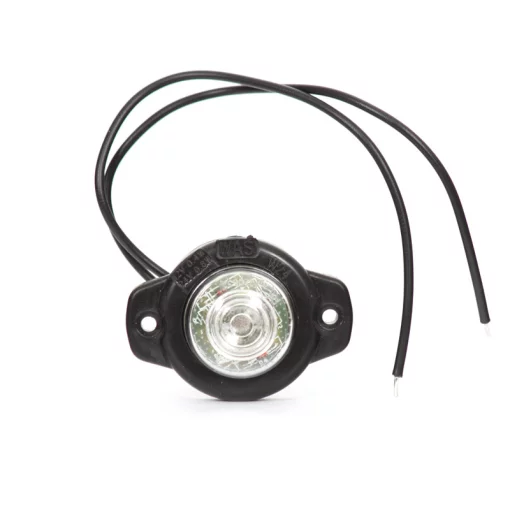 WAS markeringslamp W24-129 wit LED 12/24V 2 meter kabel