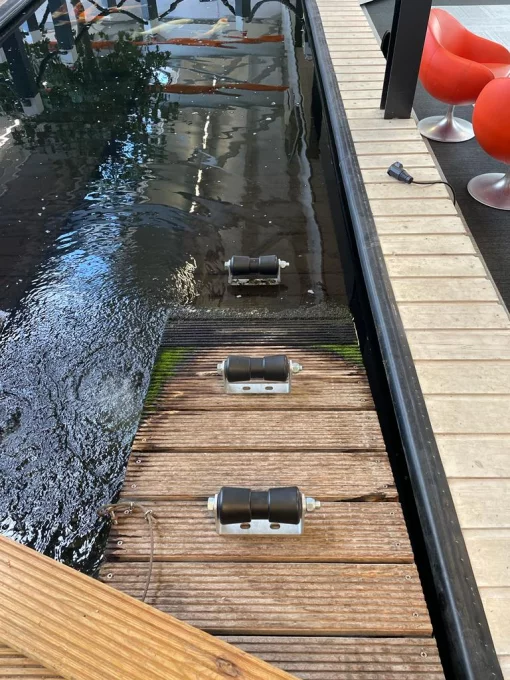 Kielrol op u-steun 185mm